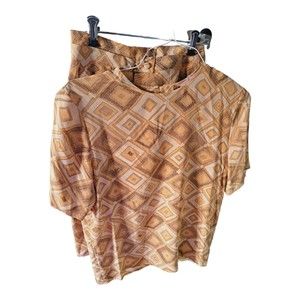 Avery Quinn Size 4 Silk Blouse & Skirt 2-piece $300 Retail